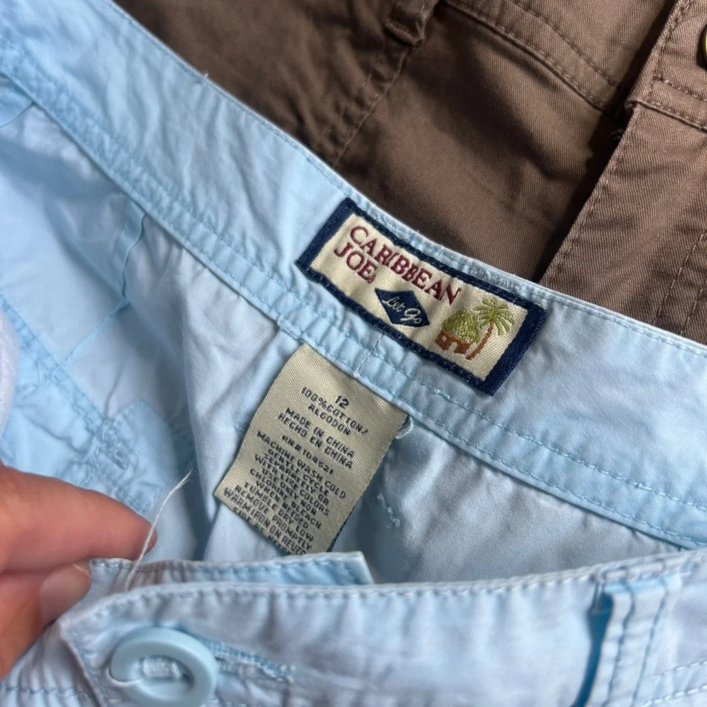 Christopher & Banks Light Blue Women's Cargo Shorts